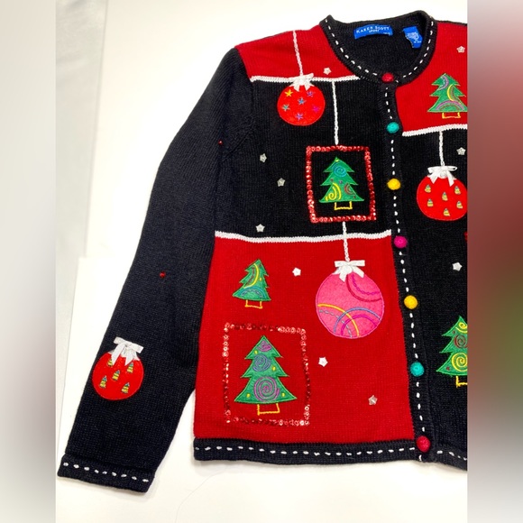 Karen Scott Christened Sweater Ugly Sweater Party - Picture 4 of 10